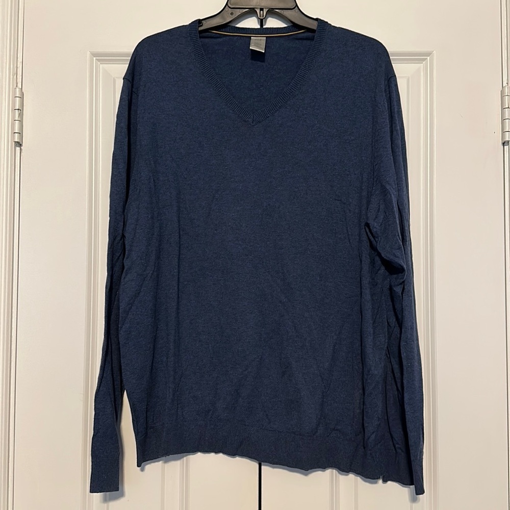 Men’s Gap blue large thin lightweight sweater‎